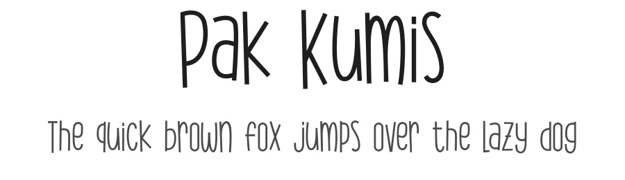 Pak Kumis by Khurasan — Decorative Font