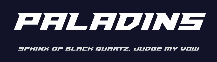 Paladins by Iconian Fonts — Display Font — thumbnail 2