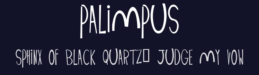 Palimpus by Phillip Cavette — Decorative Font — thumbnail 2