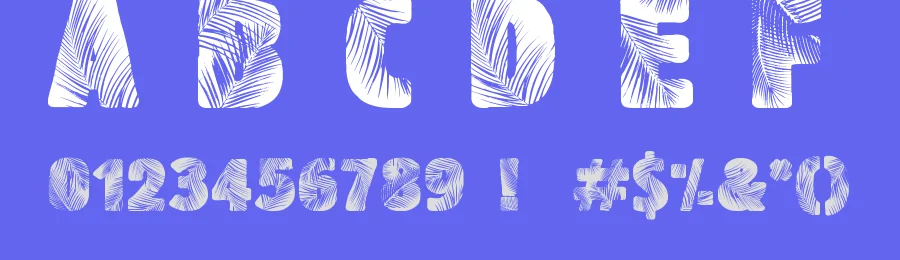 Palm Beach by imagex — Decorative Font — thumbnail 3