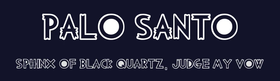 Palo Santo by Woodcutter — Decorative Font — thumbnail 2
