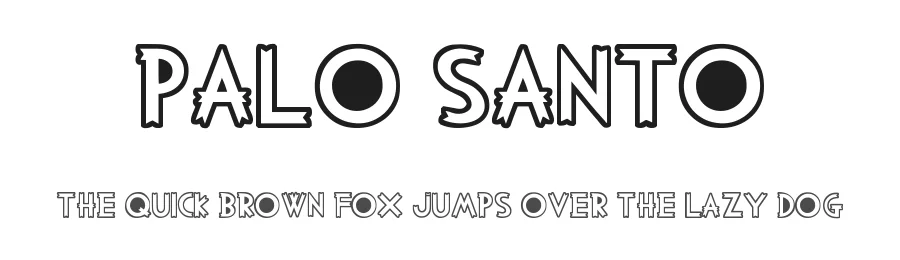 Palo Santo by Woodcutter — Decorative Font