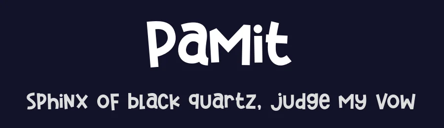 Pamit by Khurasan — Decorative Font — thumbnail 2