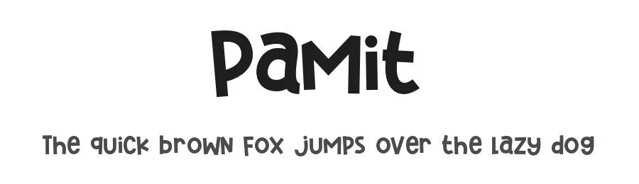 Pamit by Khurasan — Decorative Font
