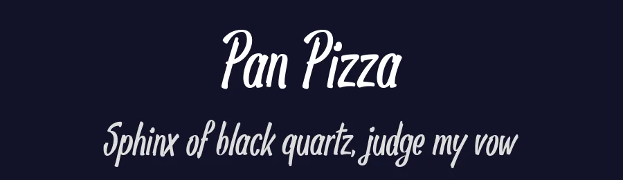 Pan Pizza by Marc Lohner — Script Handwritten Font — thumbnail 2
