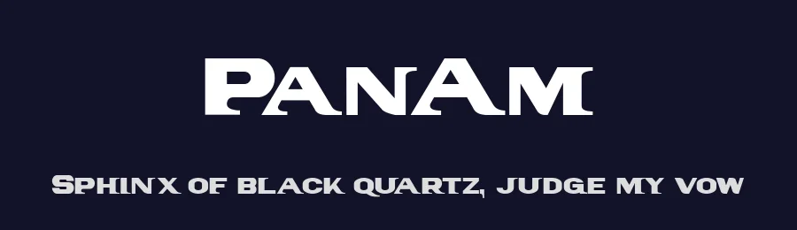 PanAm by GemFonts / Typotheticals — Display Font — thumbnail 2