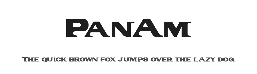 PanAm by GemFonts / Typotheticals — Display Font