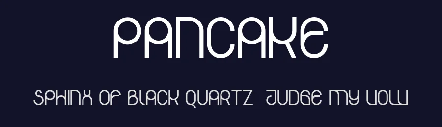 Pancake by Vladimir Nikolic — Decorative Font — thumbnail 2
