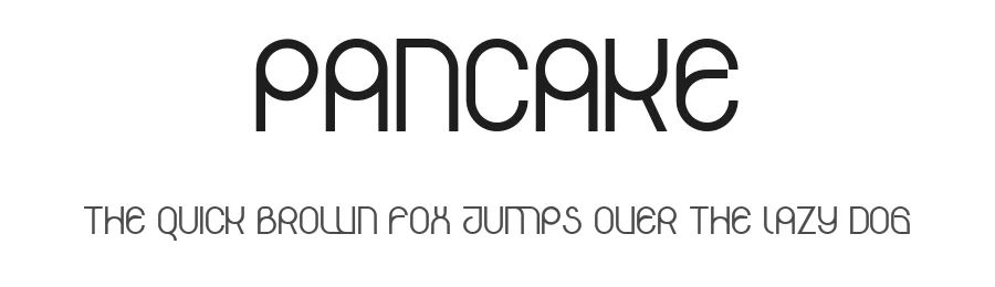 Pancake by Vladimir Nikolic — Decorative Font