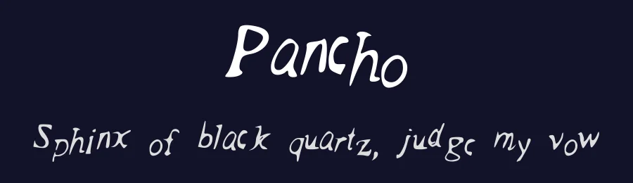 Pancho by Francisco Gutierrez — Script Handwritten Font — thumbnail 2