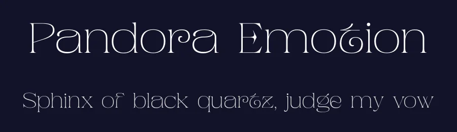 Pandora Emotion by Letterhend Studio — Serif Font — thumbnail 2