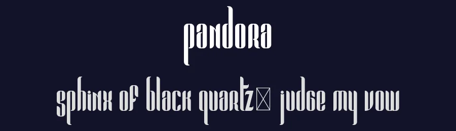 Pandora by VPcreativeshop — Decorative Font — thumbnail 2