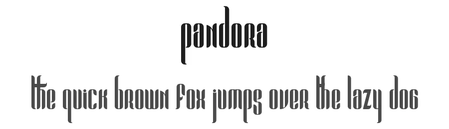 Pandora by VPcreativeshop — Decorative Font