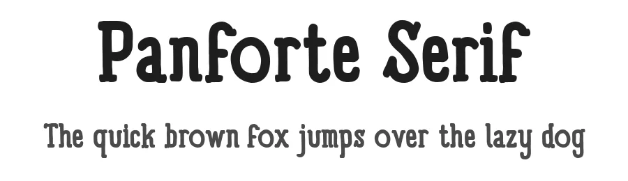 Panforte Serif