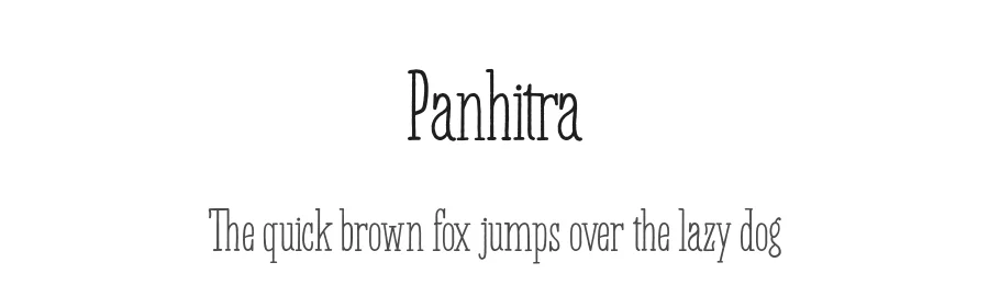 Panhitra by Ryan Prasetya β Serif Font