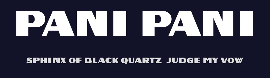 Pani Pani by Vladimir Nikolic — Sans Serif Font — thumbnail 2