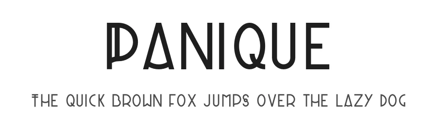 Panique by Tommaso Poli — Decorative Font