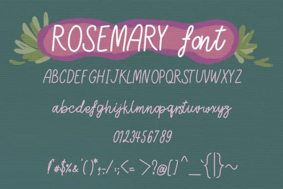 Pansy and Rosemary Duo Font by Geegiedigitalarts — Script Handwritten Font — thumbnail 5