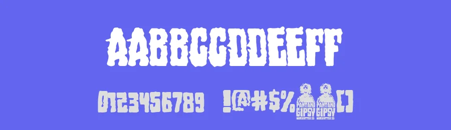 Pantano Gipsy by Woodcutter — Decorative Font — thumbnail 3