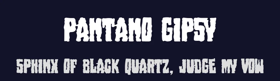 Pantano Gipsy by Woodcutter — Decorative Font — thumbnail 2