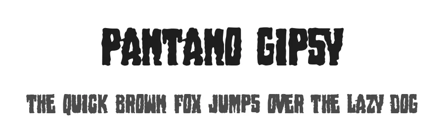 Pantano Gipsy by Woodcutter β Decorative Font