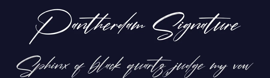 Pantherdam Signature by Letterena Studios — Script Handwritten Font — thumbnail 2