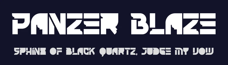 Panzer Blaze by PutraCetol Studio — Display Font — thumbnail 2