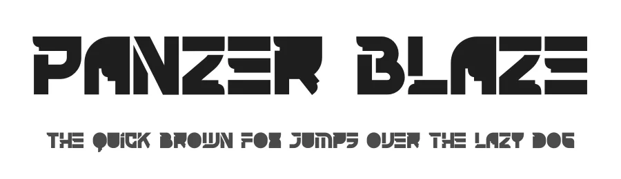 Panzer Blaze by PutraCetol Studio — Display Font