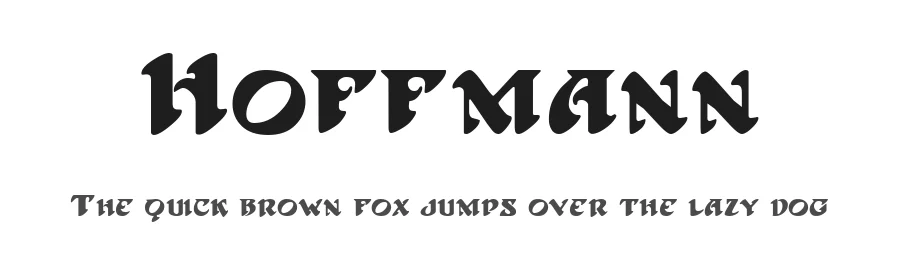 Hoffmann by Richard William Mueller β Decorative Font