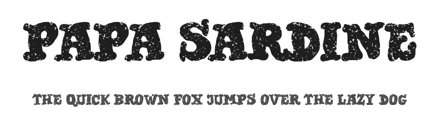 Papa Sardine by Eko Bimantara — Decorative Font