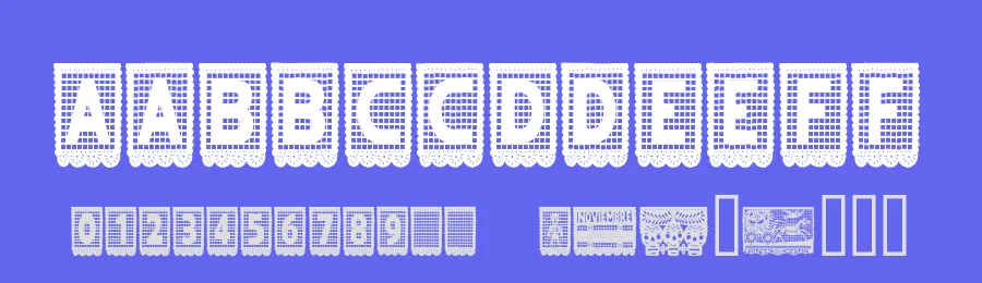 Papel Picado by Grafito Design — Decorative Font — thumbnail 3