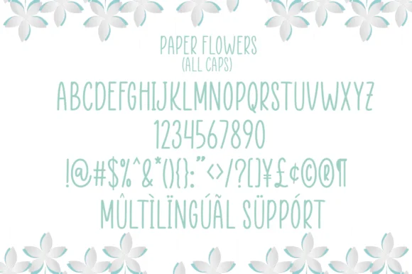 Paper Flowers Font by Manjalistudio — Script Handwritten Font — thumbnail 8
