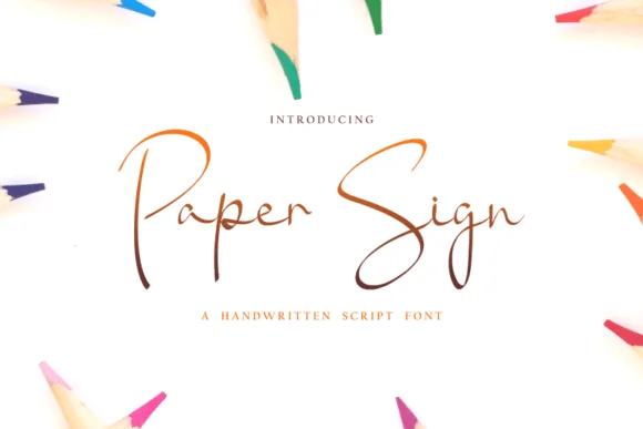Paper Sign Font by arukidz.fl — Script Handwritten Font