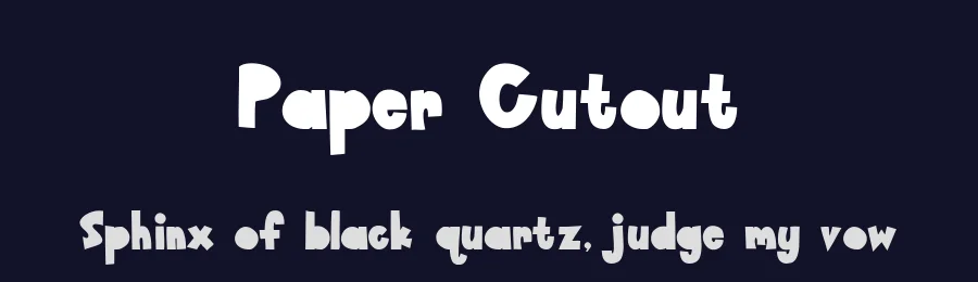Paper Cutout by Kimmy Kirkwood — Decorative Font — thumbnail 2