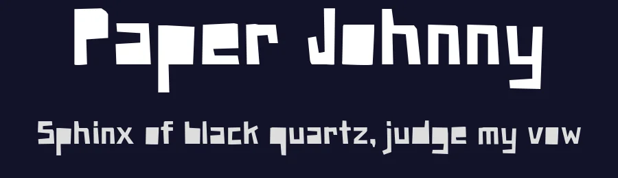 Paper Johnny by pheist — Decorative Font — thumbnail 2