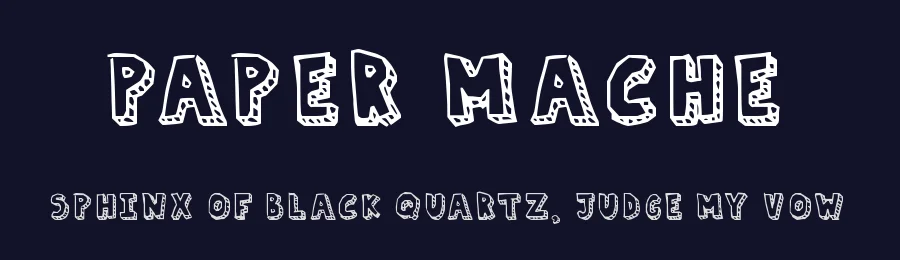 Paper Mache by Brixdee — Decorative Font — thumbnail 2