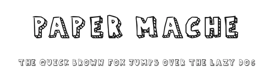 Paper Mache by Brixdee — Decorative Font