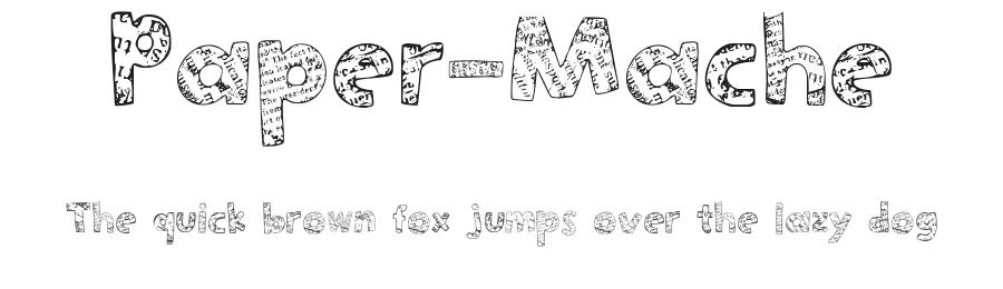 Paper-Mache by SpideRaYsfoNtS — Decorative Font