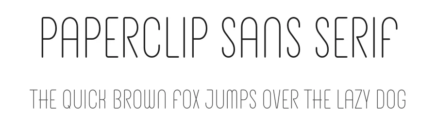 Paperclip Sans Serif