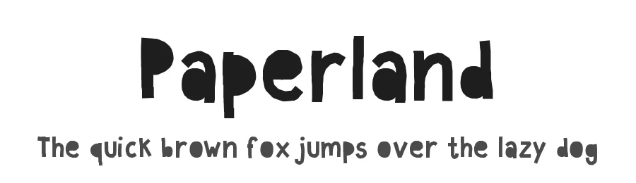 Paperland by Nina — Decorative Font