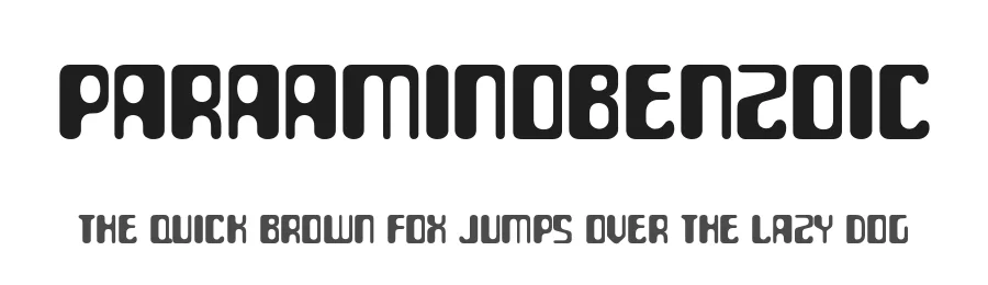 ParaAminobenzoic by Typodermic Fonts — Display Font