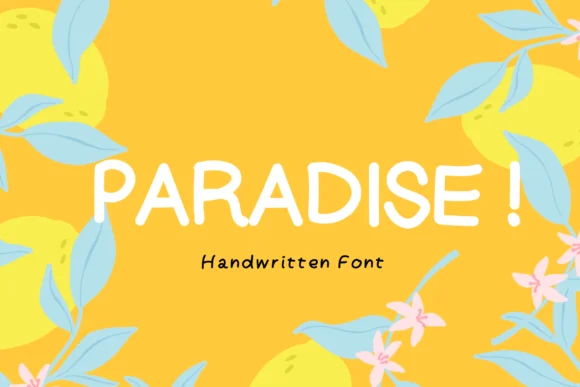 Paradise Font by KateType by KateType β Script Handwritten Font