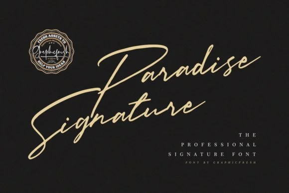 Paradise Signature Font by Graphicfresh — Script Handwritten Font — thumbnail 8