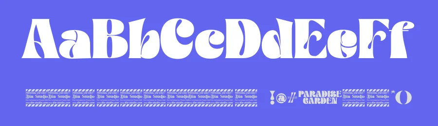 Paradise Garden by Din Studio — Decorative Font — thumbnail 3