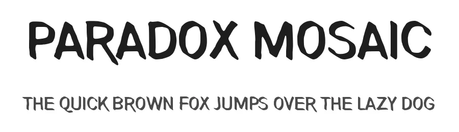 Paradox Mosaic by Juha Korhonen — Decorative Font