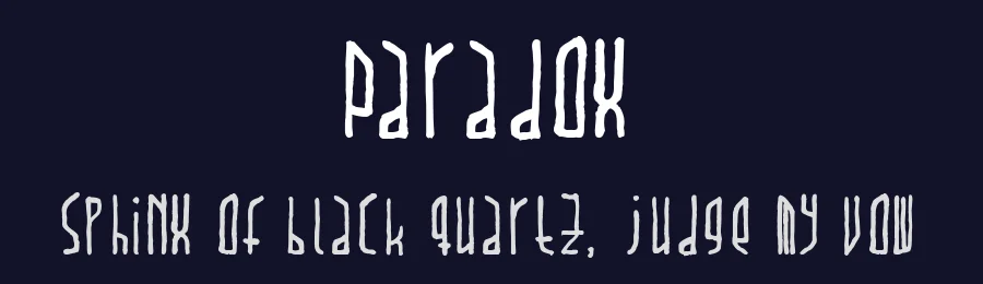 Paradox by dawnland — Decorative Font — thumbnail 2