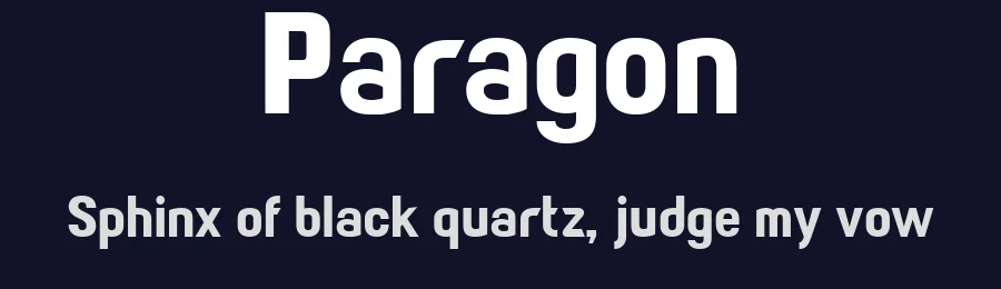 Paragon by Tino Mendes — Sans Serif Font — thumbnail 2