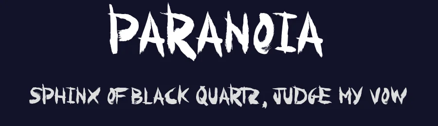 Paranoia by JSH creates — Decorative Font — thumbnail 2