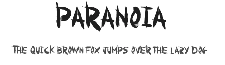 Paranoia by JSH creates — Decorative Font
