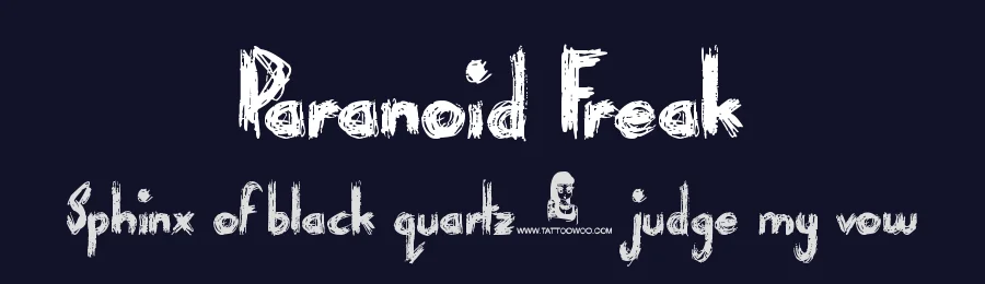 Paranoid Freak by JSH creates — Decorative Font — thumbnail 2